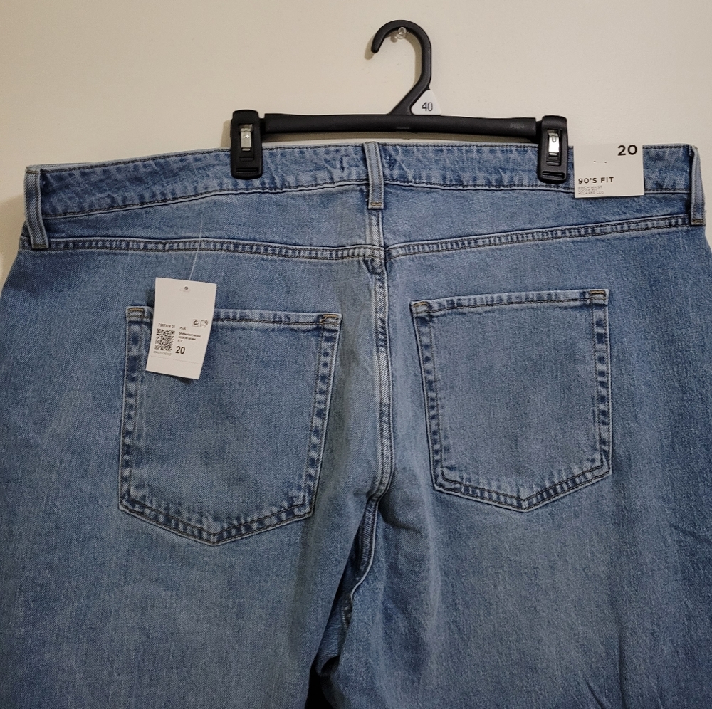 NWT Forever 21 Size 20 90s Straight Leg Jeans - Picture 8 of 12